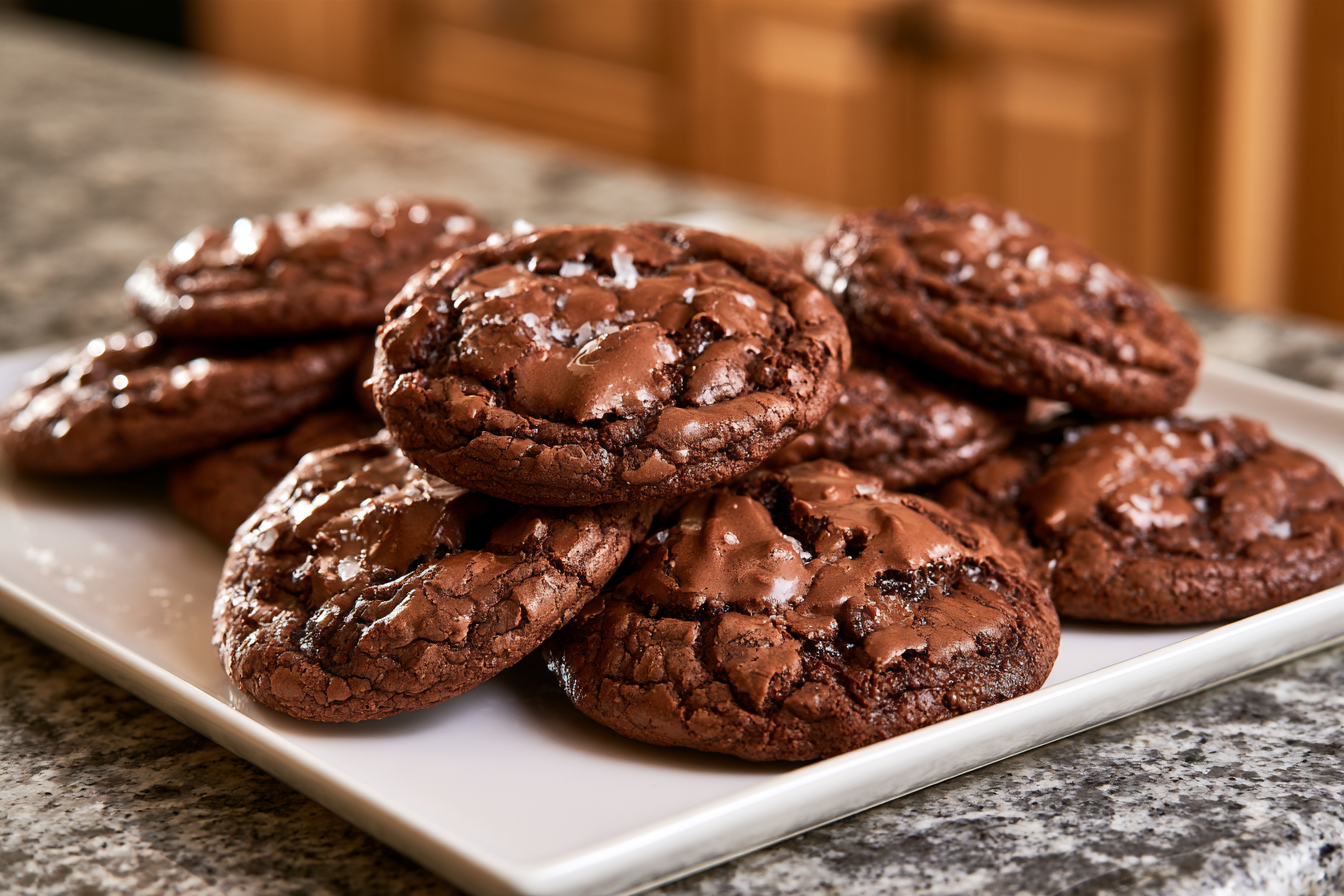 Chewy Salted Brownie Cookies Recipe: Fudgy & Irresistible