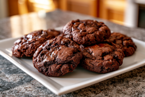 Fudgy 3-Ingredient Brownie Cookies