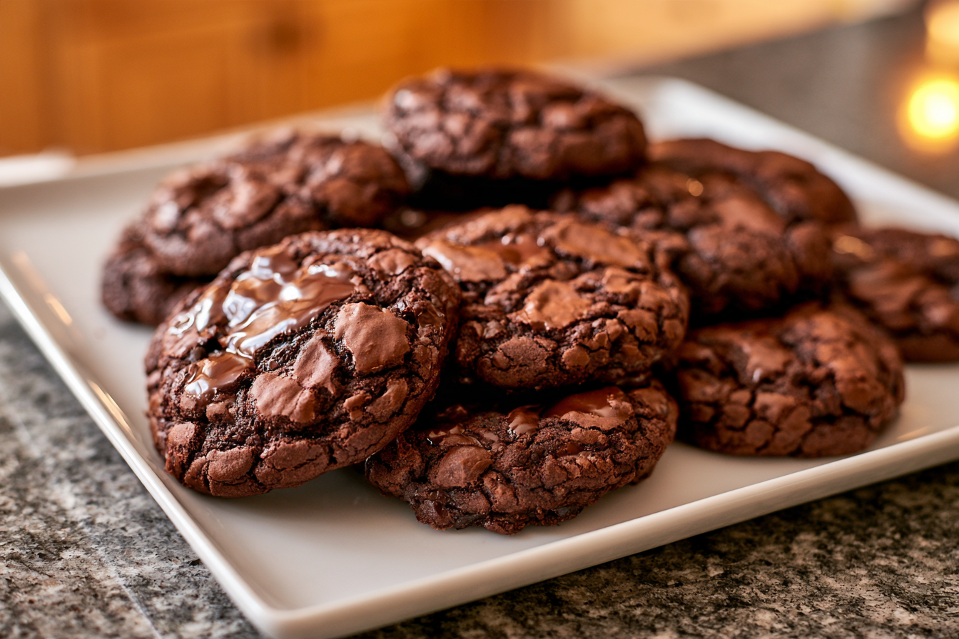 Unbelievably Fudgy 3-Ingredient Brownie Cookies: Your Easiest Chocolate Fix!